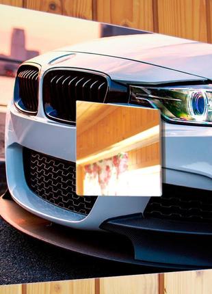 Декоративне дзеркало з автомобілем «bmw. бмв» для водіїв і автолюбителів, для гаража, інтер'єру, подарунок