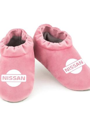 Домашние тапочки комфорты ниссан светло серые багира