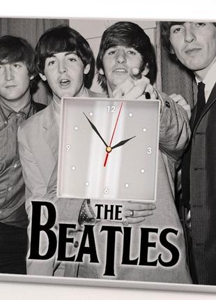 Часы "the beatles" авторский подарок для фанатов, музыкантов и любителей рок музыки, украшение в бар, клуб
