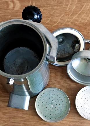 Гейзерна кавоварка електрична 0,2л, 0,5квт, якісний кабель 1,6м, алюмінієва, часів ссср