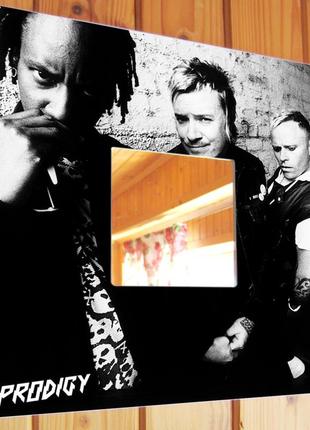 Декоративне дзеркало «група the prodigy» подарунок для фанатів рейву та електронної музики, музикантів, декор