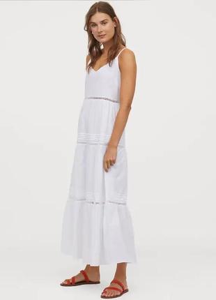 Новый хлопковый сарафан, платье h&m.