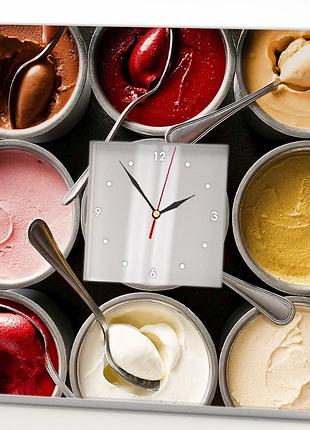 Часы "мороженое" декор на кухню или в детскую комнату, для кафе, ресторана, магазина, подарок