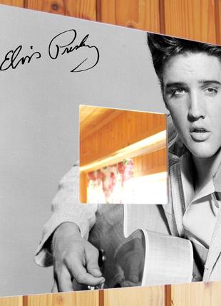 Декоративне дзеркало «елвіс преслі. elvis presley» для фанатів, музикантів і любителів рок музики в квартиру
