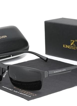 Чоловічі поляризаційні сонцезахисні окуляри kingseven фотохромні з футляром і подарунковою коробкою