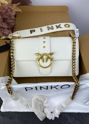 Сумка pinko white gold