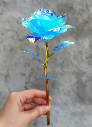 Роза штучна голуба