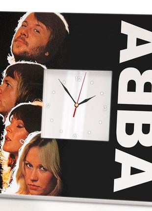 Часы "abba. абба" авторский подарок для фанатов, музыкантов и любителей поп музыки, украшение в бар, клуб