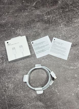 Кабель apple usb-c to usb-с 60w woven 1m charge cable original oem / для macbook / ipad / iphone / зарядка