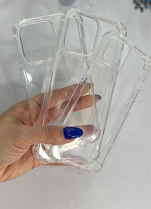 Чохол протиударний для iphone 13 pro max / чохол протиударний для айфон / прозорий / висока якість 6
