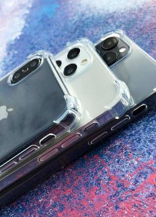 Чохол протиударний для iphone 13 pro max / чохол протиударний для айфон / прозорий / висока якість 7