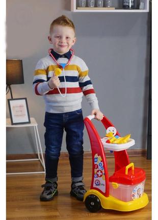 Дитячий набір маленького лікаря технок-6504. червоний 54.5х37х37 см.