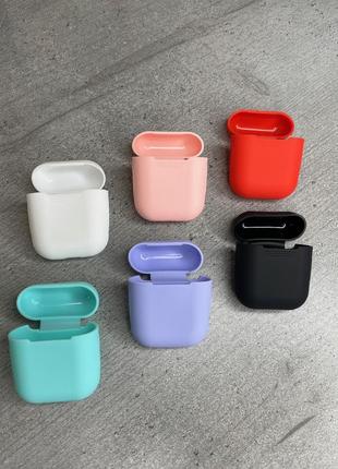 Чехол для наушников силиконовый apple airpods 2 / 1