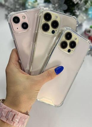 Чохол протиударний для iPhone 14 pro max max / чохол протиударний для айфон / прозорий / висока якість
