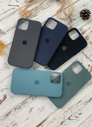 Full silicone case на iphone 12 pro max / силіконовий чохол для айфон / закритий низ 8