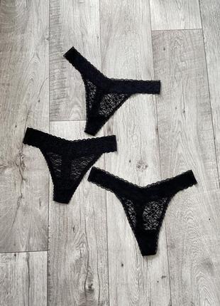 Новые трусики кружево комплект от h&m, размер l, 48