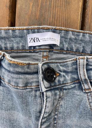 Блакитні джинси-скіні zara6 фото