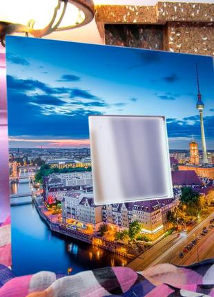 Декоративное зеркало с фото "берлин. германия" украшение интерьера для квартиры, дома,...