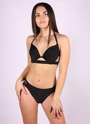 Верх от купальника раздельного  бюст чашка 75 b 34 b черный на косточках