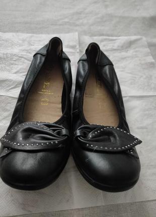 Туфли, балетки academy comfort из натуральной кожи.