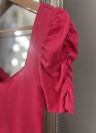 Платье h&m розовое малиновое 6