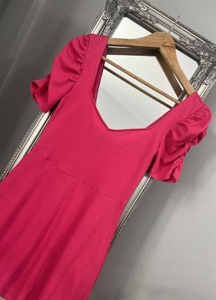 Платье h&m розовое малиновое 5