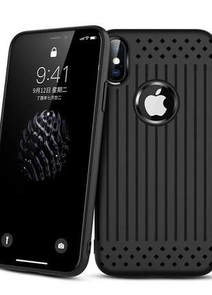 Чохол накладка primo shell tpu для apple iphone x / iphone xs - black