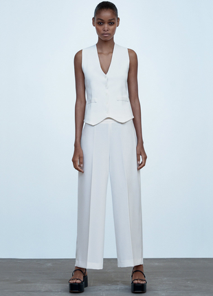 Прямые широкие брюки, zara, р.s