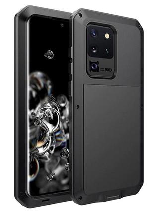 Противоударный чехол primo doom armor для смартфона samsung galaxy s20 ultra (sm-g988) - black