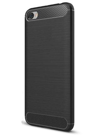Протиударний бампер primo carbon для xiaomi redmi note 5a - black