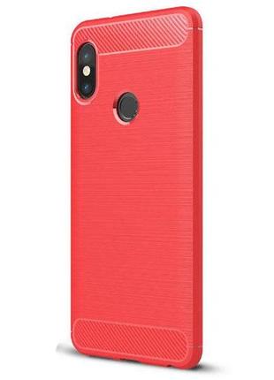 Протиударний бампер primo carbon для xiaomi mi 6x / mi a2 - red