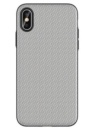 Чехол накладка primo case lux для apple iphone x / iphone xs - light grey