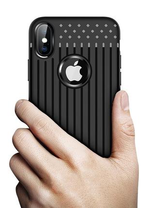 Чохол накладка primo shell tpu для apple iphone xs max - black5 фото