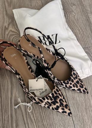 Zara слингбеки, босоножки