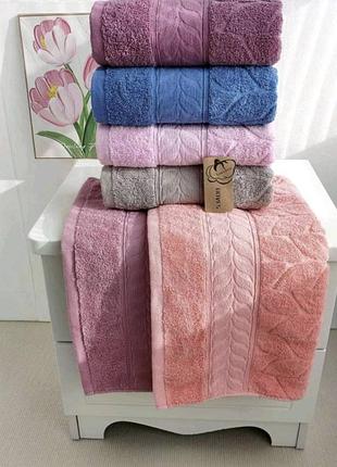 Упаковка махровых полотенец 6 шт