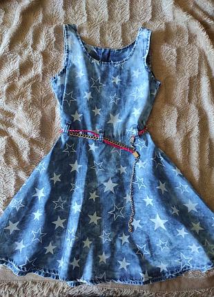 Сукня сарафан для дівчинки на 8-9 років 128-134 см сарафан