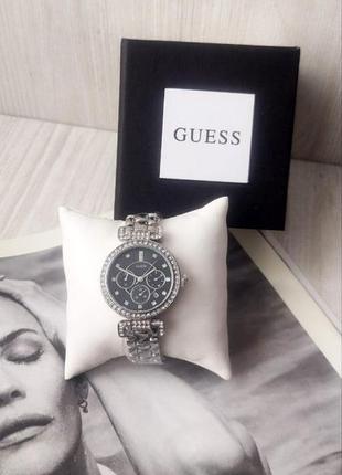 Наручные женские часы guess silver_black