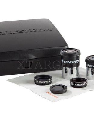 Набор окуляров и фильтров celestron для powerseeker 125