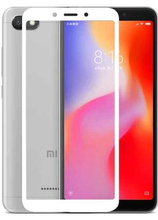 Full glue захисне скло для xiaomi redmi 6/6а - white