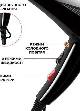 Профессиональный фен для волос с узким концентратором sokany, фен с ...