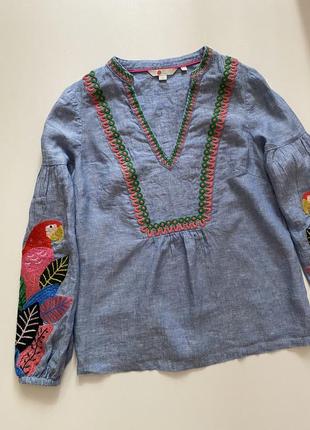 Вишита лляна сорочка boden
