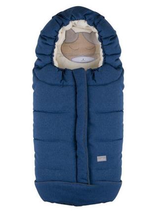 Зимовий конверт nuvita 9605 сuccioli junior джинс/кіт/сірий