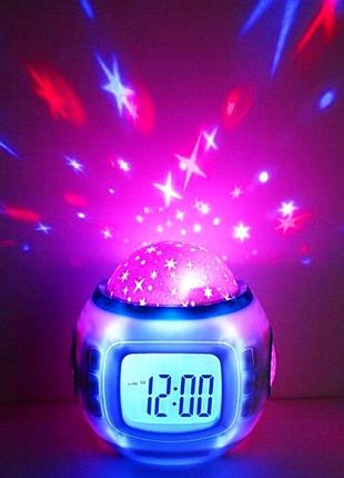 Настольные часы - проектор звездного неба  -music-and starry sky calendar