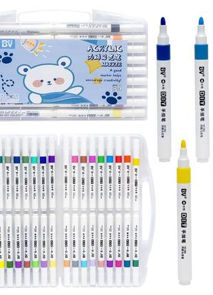 36 шт акриловые маркеры на водной основе в пластиковом боксе