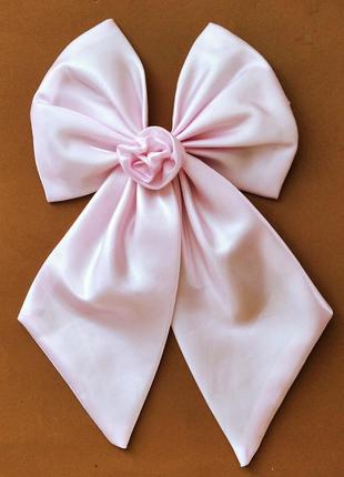 Бант розовый большой