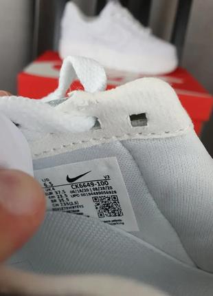 Белые женские кроссовки репл. nike air force 1 pixel white. женские кроссы найк аир форс 1 пиксель белого3 фото