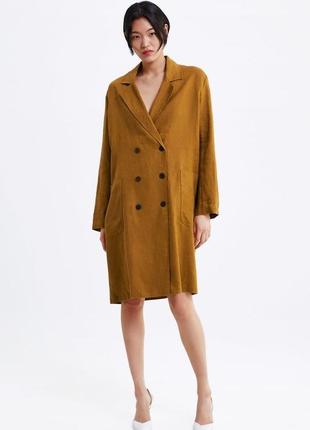 Тренч лето 100%лен zara