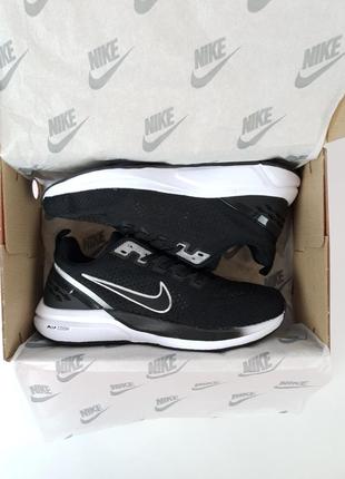 Кроссовки репл. мужские весна лето черно-белые nike air zoom black white. обувь мужская летняя черная найк аир10 фото