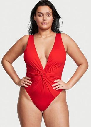 Суцільний червоний купальник victoria's secret s оригінал