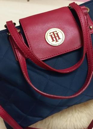 Сумка шопер через плечо женская текстиль tommy hilfiger вьетнам